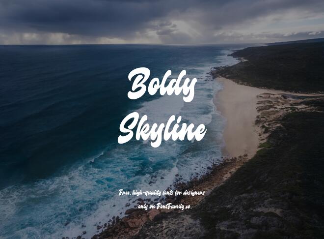Boldy Skyline Font