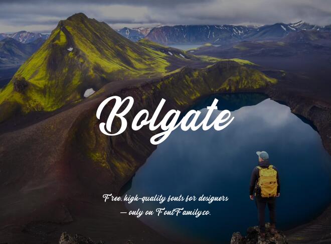 Bolgate Font