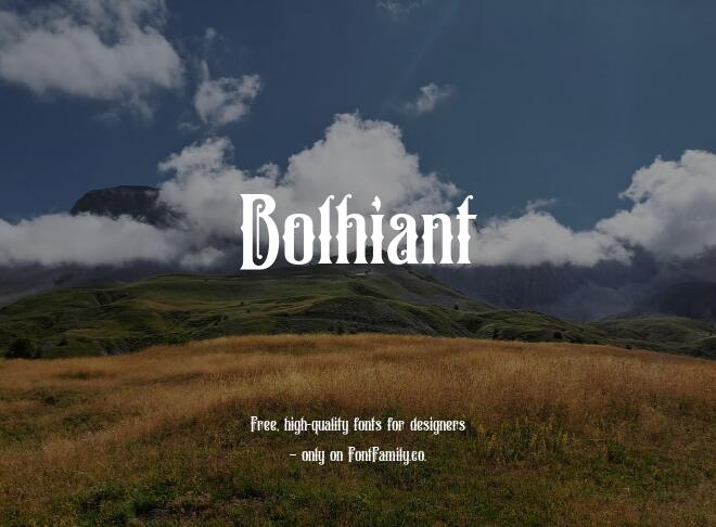 Bolhiant Font