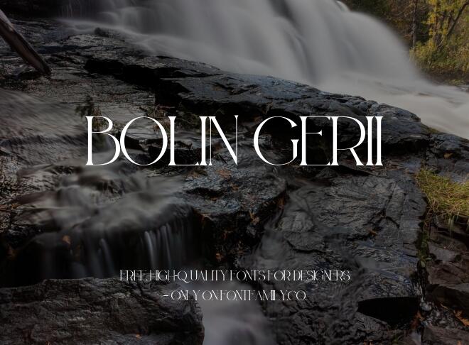 Bolin Gerii Font