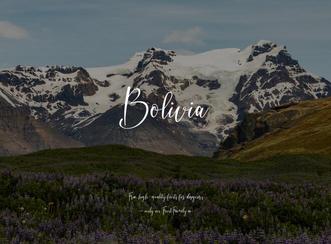 Bolivia Font