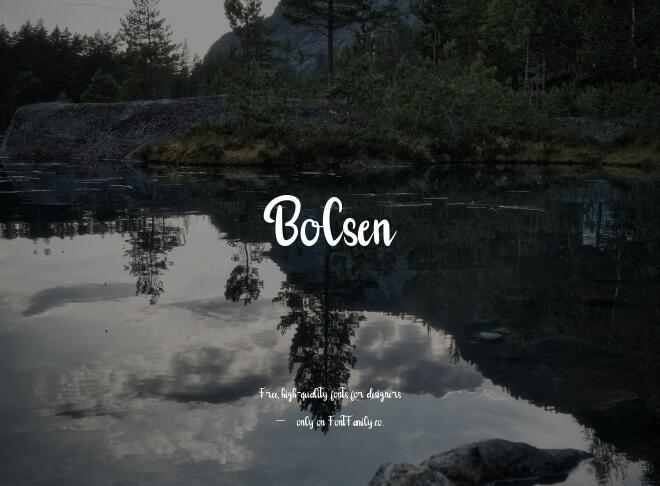 Bolsen Font