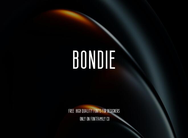 Bondie Font