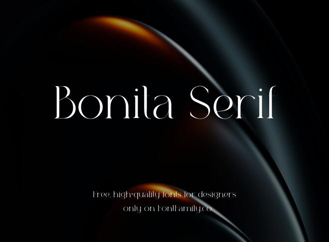Bonita Serif Font