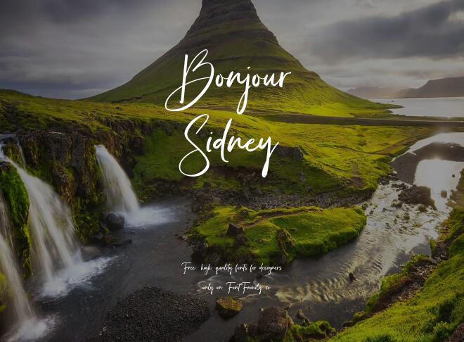 Bonjour Sidney Font