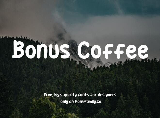 Bonus Coffee Font