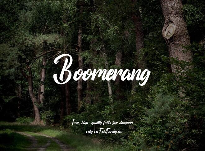 Boomerang Font