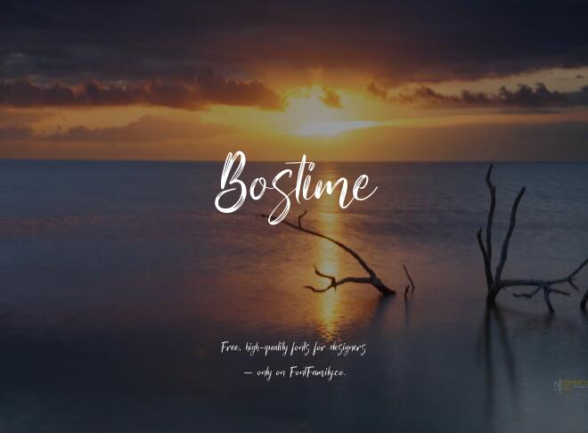 Bostime Font
