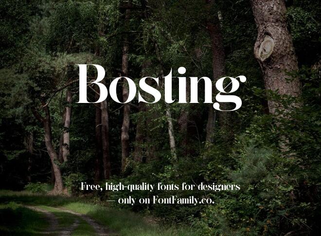Bosting Font