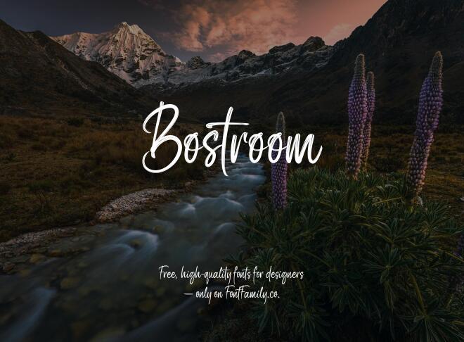 Bostroom Font