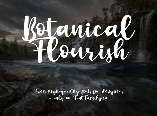 Botanical Flourish Font