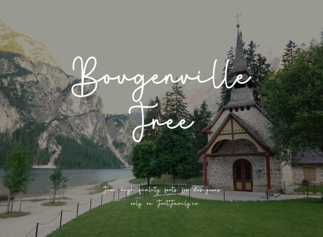 Bougenville Free Font