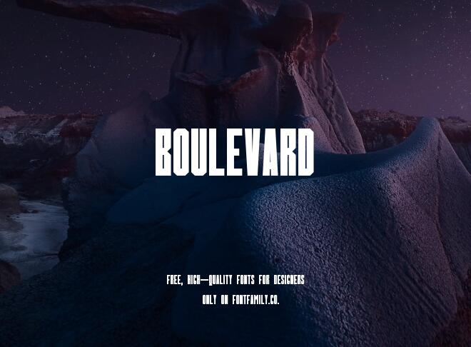 Boulevard Font