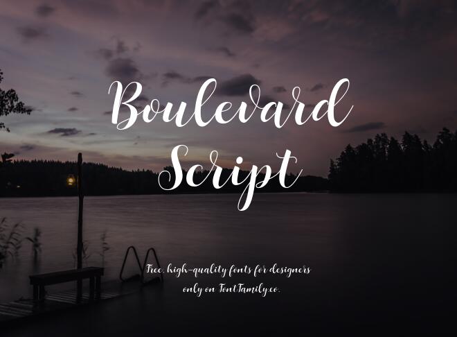 Boulevard Script Font