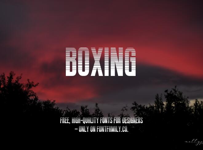 Boxing Font