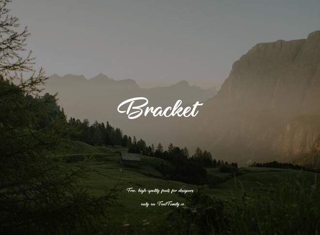 Bracket Font