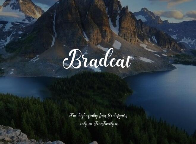 Bradeat Font
