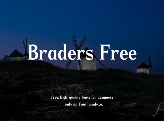 Braders Free Font