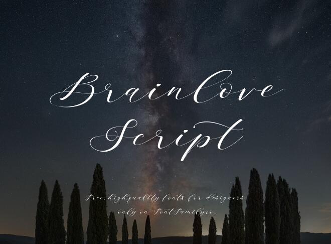 Brainlove Script Font