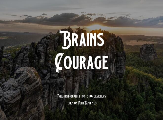 Brains Courage Font