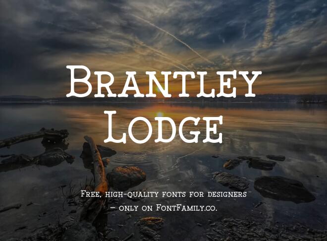 Brantley Lodge Font
