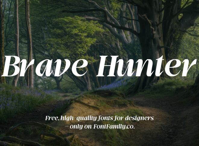 Brave Hunter Font