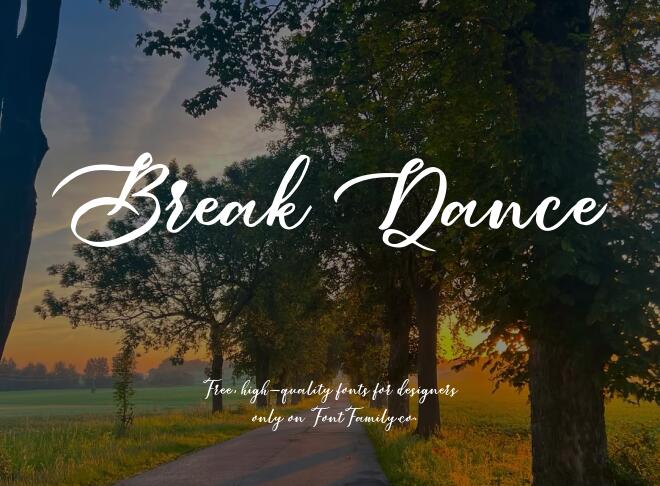 Break Dance Font