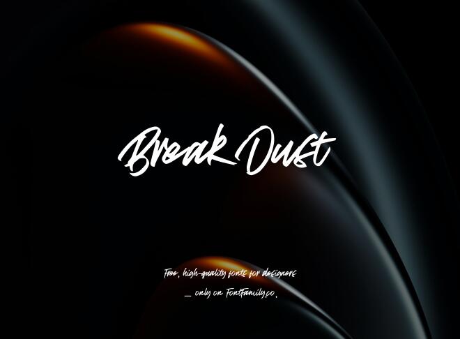 Break Dust Font