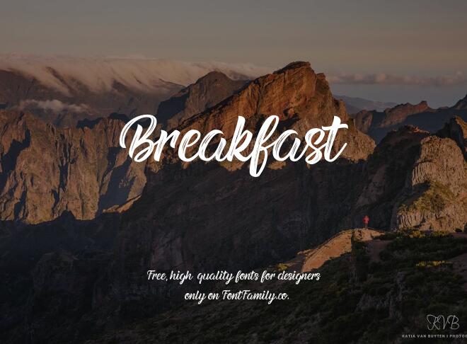 Breakfast Font