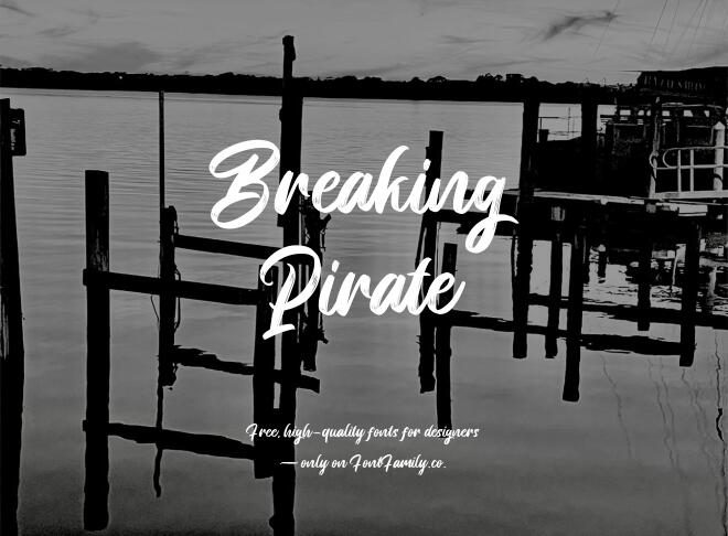Breaking Pirate Font