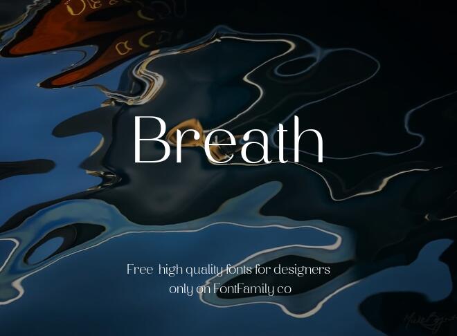 Breath Font