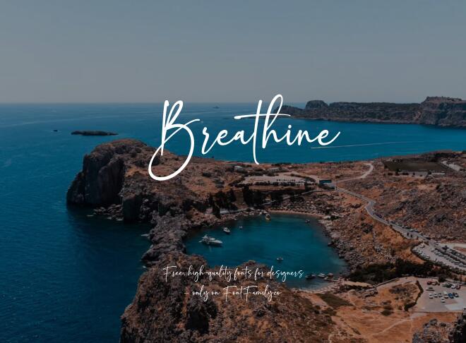 Breathine Font