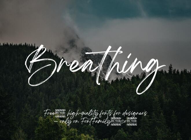 Breathing Font