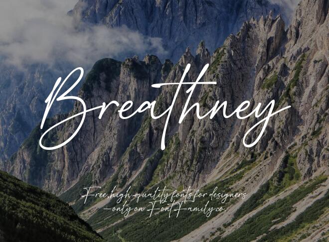 Breathney Font