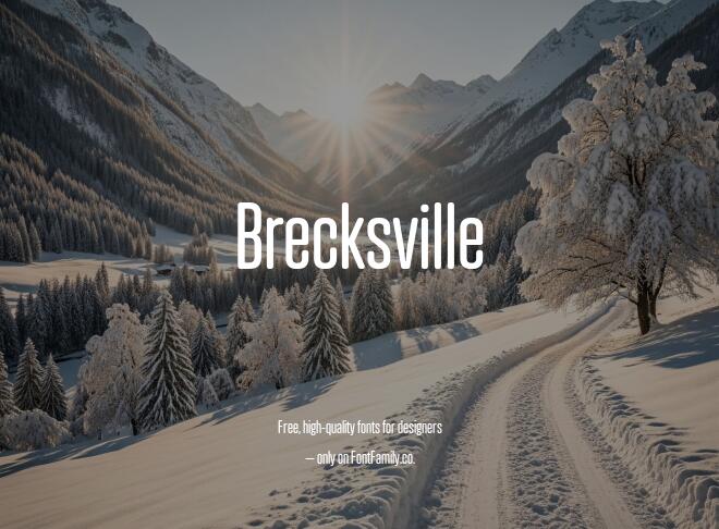 Brecksville Font