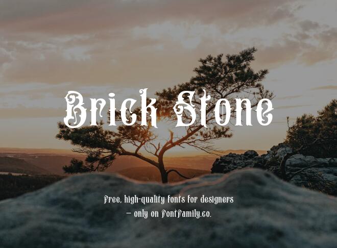 Brick Stone Font