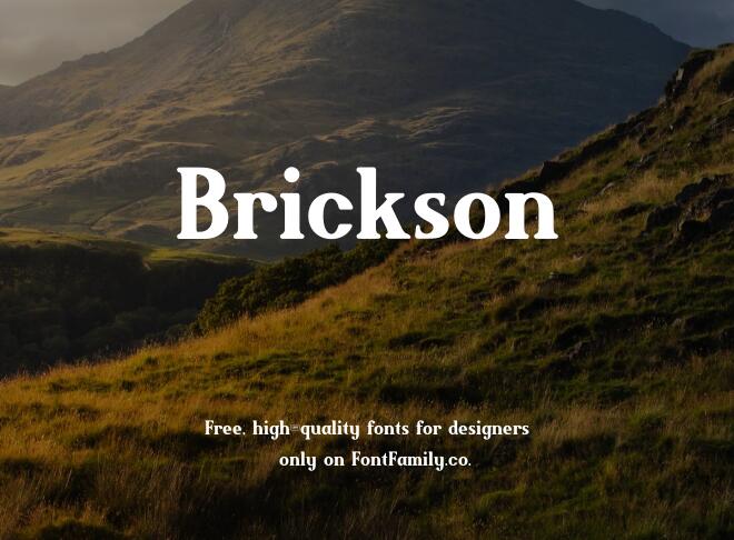 Brickson Font