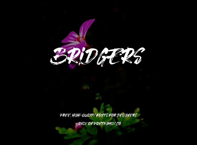 Bridgers Font