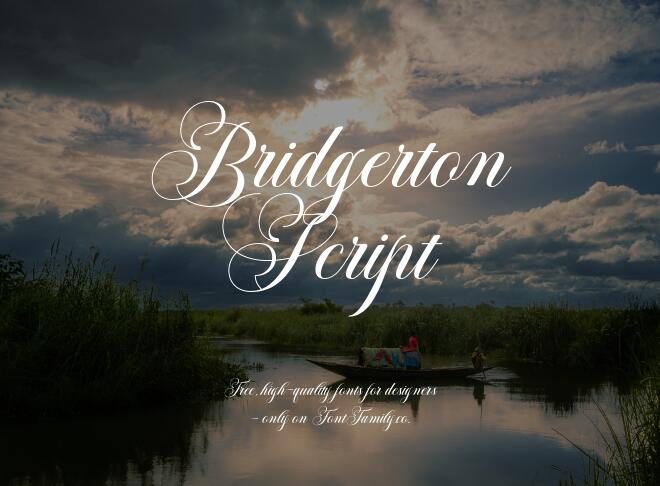 Bridgerton Script Font