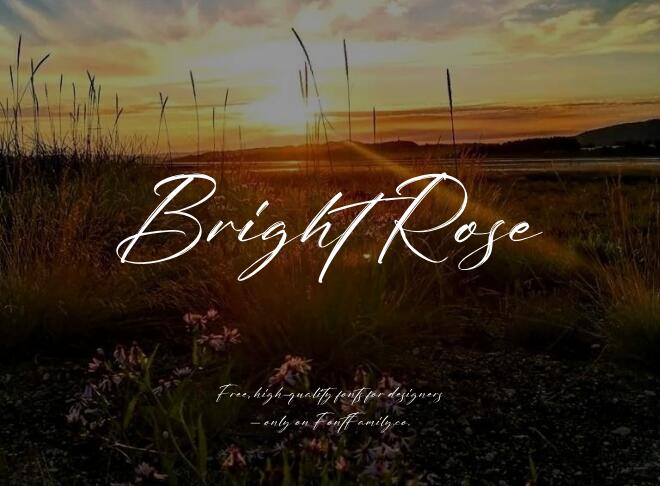 Bright Rose Font