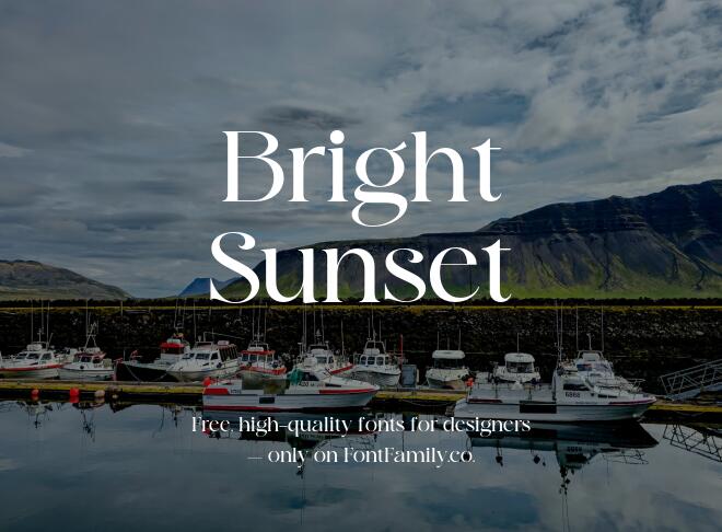 Bright Sunset Font