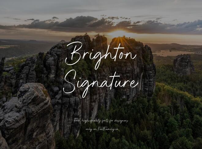 Brighton Signature Font
