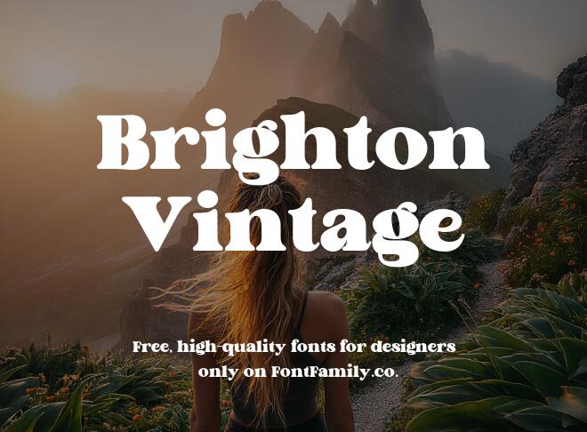 Brighton Vintage Font