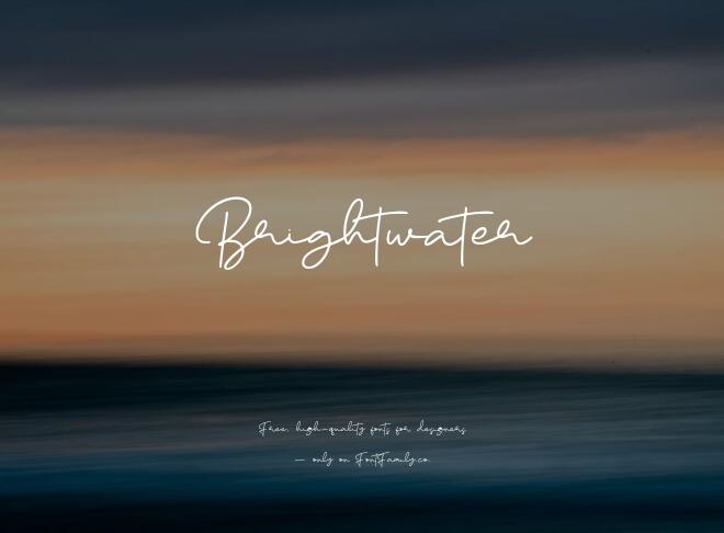 Brightwater Font