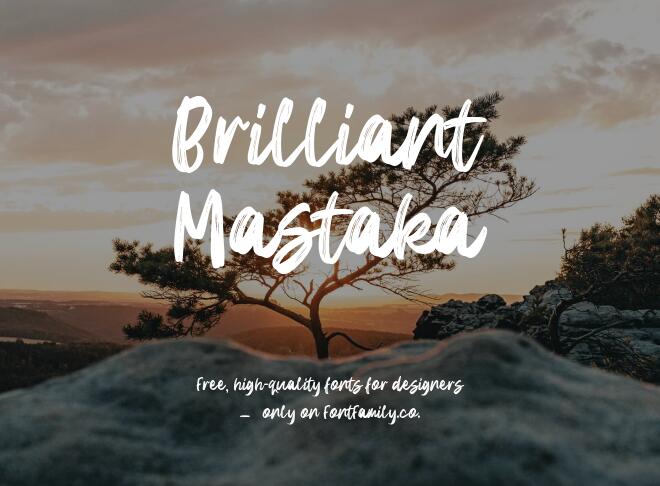 Brilliant Mastaka Font
