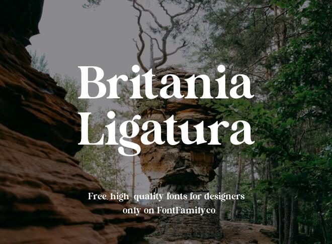 Britania Ligatura Font