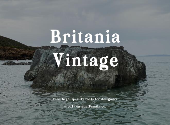 Britania Vintage Font