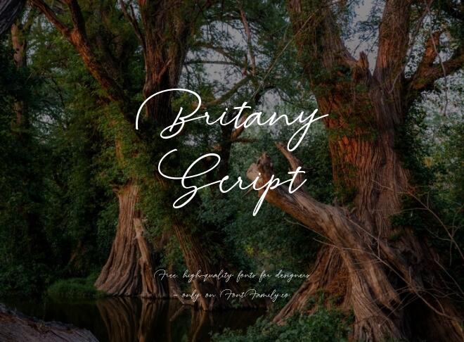 Britany Script Font