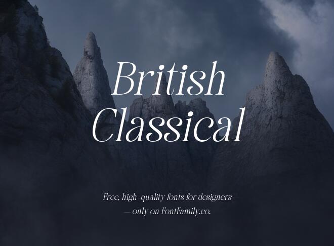 British Classical Font