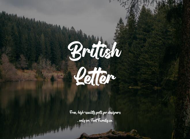 British Letter Font